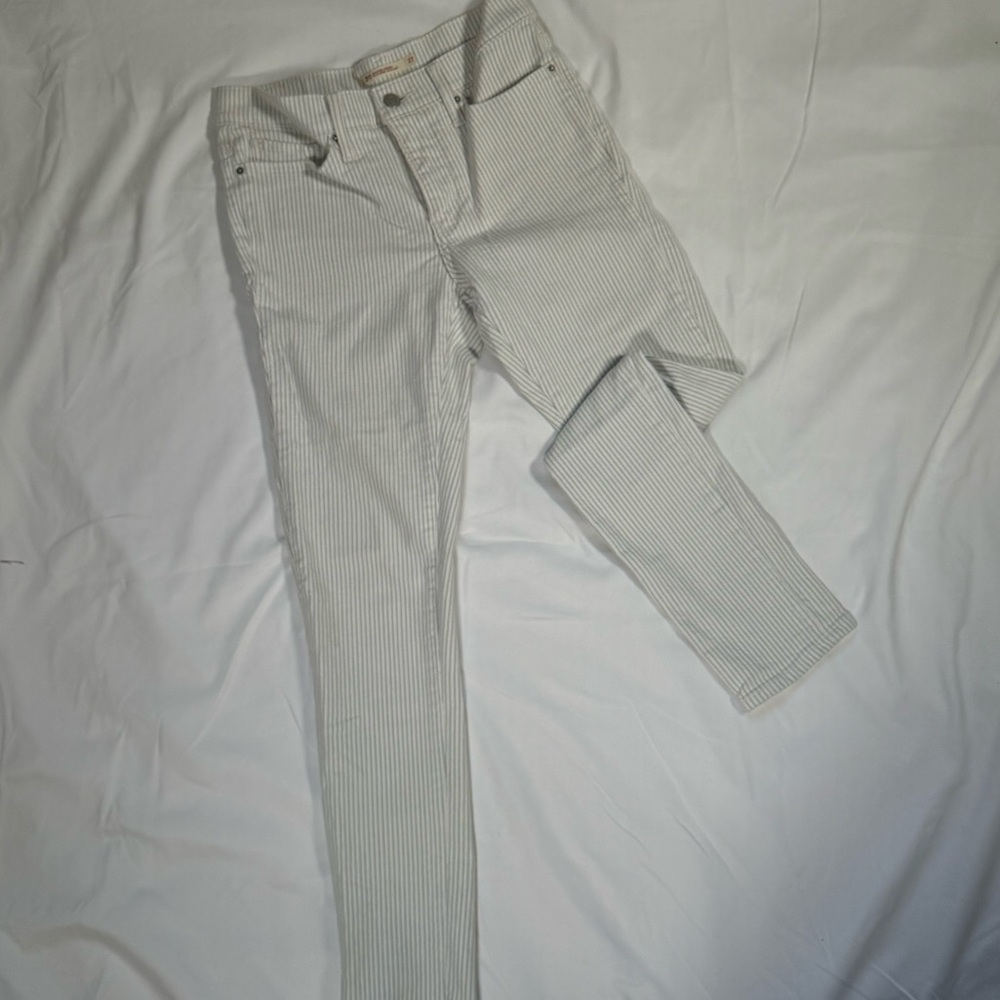 Striped Women's Jeans Stretch Denim